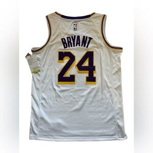 Kobe Bryant Los Angeles Lakers #24 White Basketball Jersey